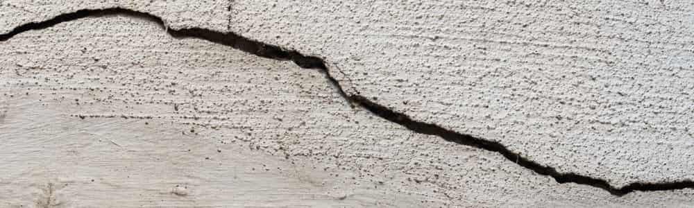 Foundation cracks.